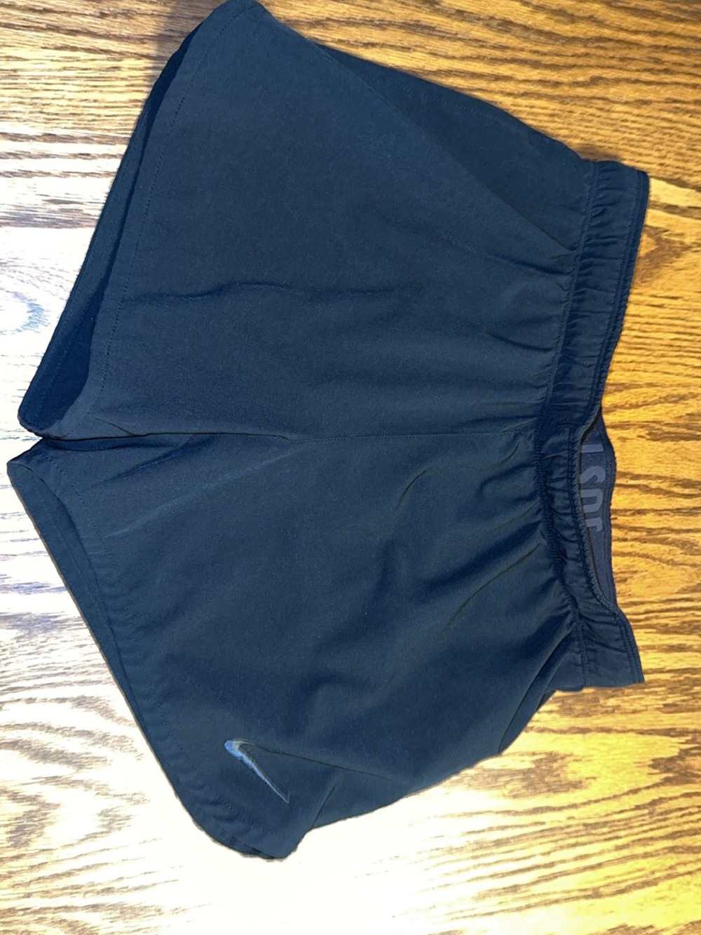 Nike Women’s Black Athletic Running Shorts with Subtle Swoosh